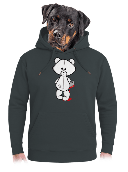 Méďa zabijak unisex mikina premium Charcoal