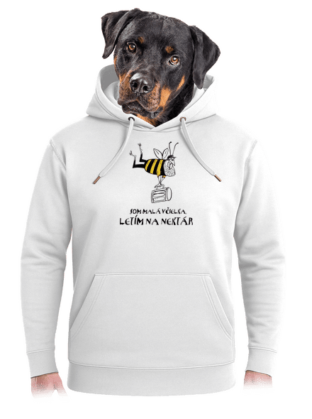 Malá včielka unisex mikina premium Snowwhite