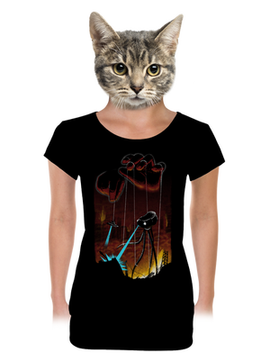 In Gods Hands dámske tričko s lemom Black