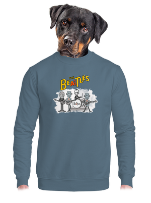 unisex mikina bez kapucne