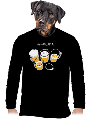 Pijáda pánske dlhý rukáv Black