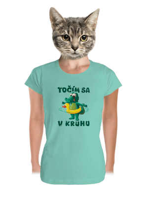 Točím sa v kruhu dámske tričko prémium Mint Mal