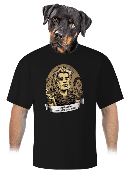 B14: Samotáři unisex tričko oversized Black