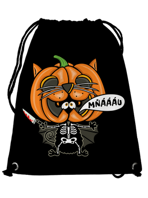 Halloweenská kočička vak Black