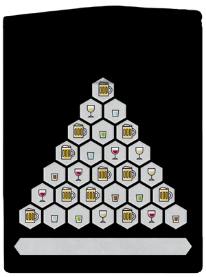 Obrázkový alko kvíz a fix dámska mikina na zips Black