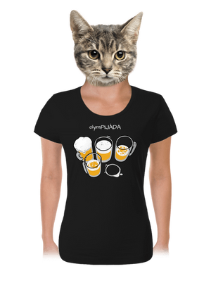 Pijáda dámske tričko Black