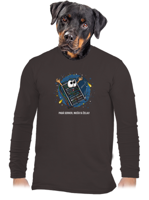 Padá server pánske dlhý rukáv Bear Brown