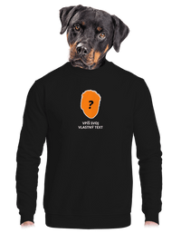 unisex mikina bez kapucne