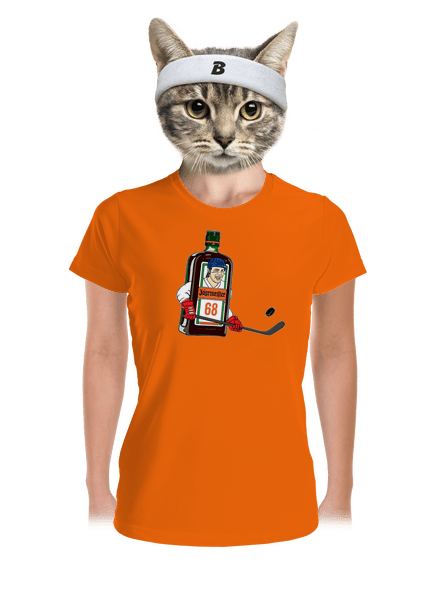 Jágrmeister dámske športové tričko Neon Orange
