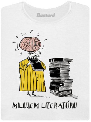 Milujem literatúru dámske tričko prémium White