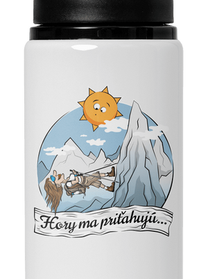 Hory ma priťahujú flaša na vodu White