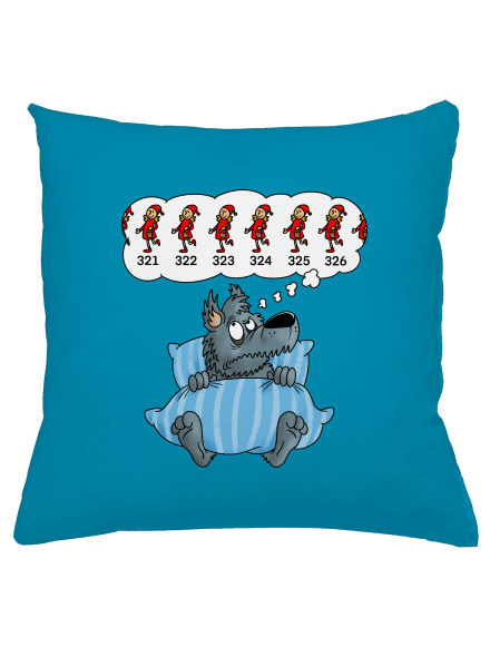 Vlčia nespavosť vankúš Blue Turquoise