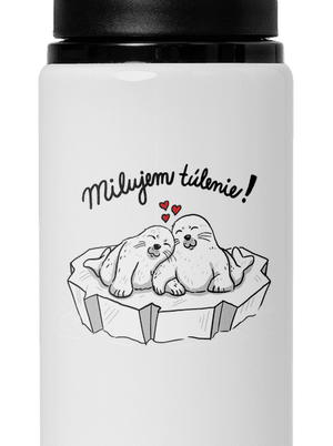Milujem túlenie flaša na vodu White