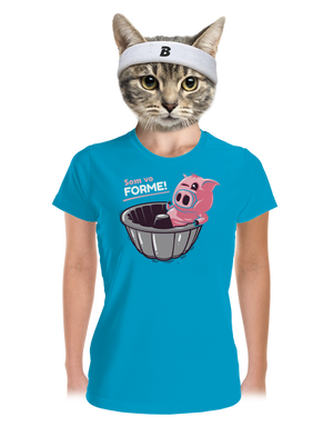 Vo forme dámske športové tričko Blue Atol