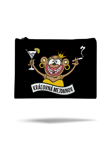 Kráľovná mejdanov taštička Black
