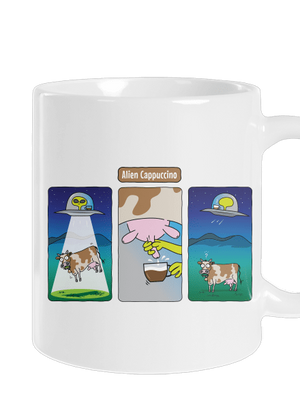 Alien Cappuccino klasický hrnček White