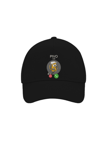Pívo volá šiltovka baseballka Black