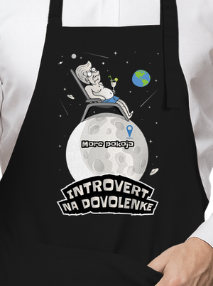 Introvert na dovolenke zástera Black