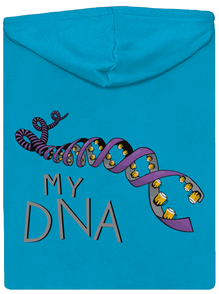 My DNA dámska mikina na zips Blue Atol