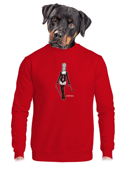 Domina unisex mikina bez kapucne Red