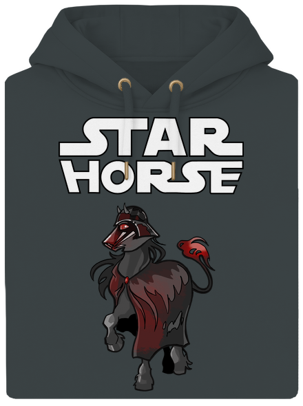 Star horse unisex mikina premium Charcoal