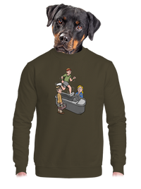 unisex mikina bez kapucne