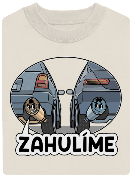 Zahulíme unisex mikina bez kapucne Off White
