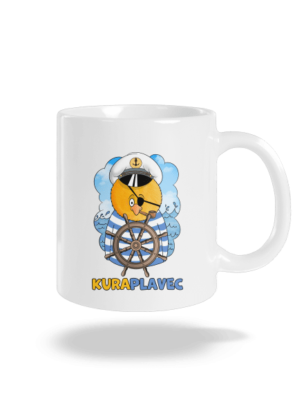 Kuraplavec klasický hrnček White