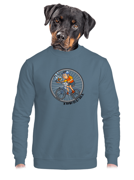 Cyklistický horoskop: Ryby unisex mikina bez kapucne Nordic Blue