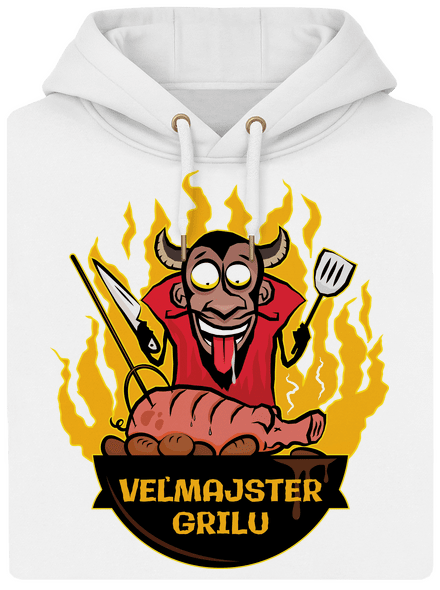 Veľmajster grilu unisex mikina premium Snowwhite