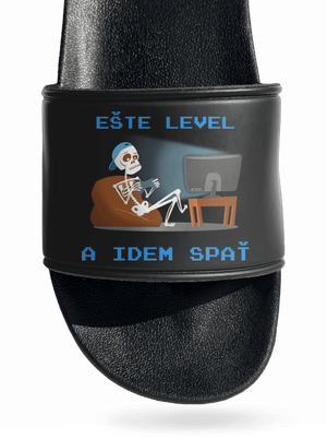 Ešte level šľapky Black