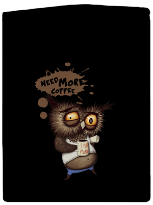 Need more coffee dámska mikina na zips Black