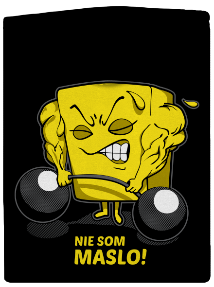 Nie som maslo dámska mikina na zips Black