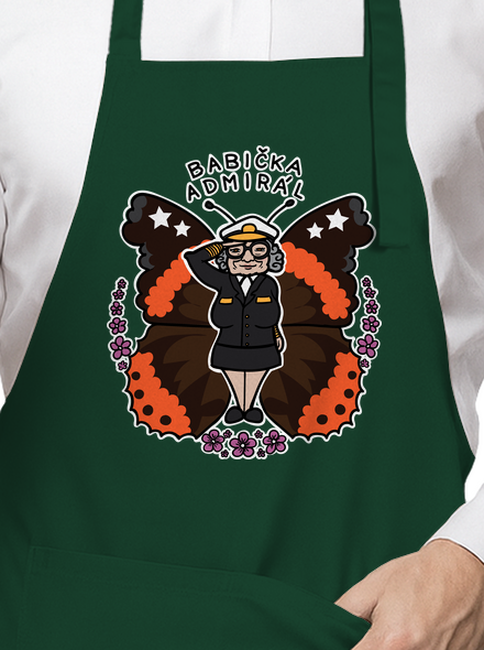 Babička admirál zástera Bottle Green