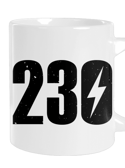230 V veľký hrnček White