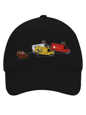 Santa se soby šiltovka baseballka Black