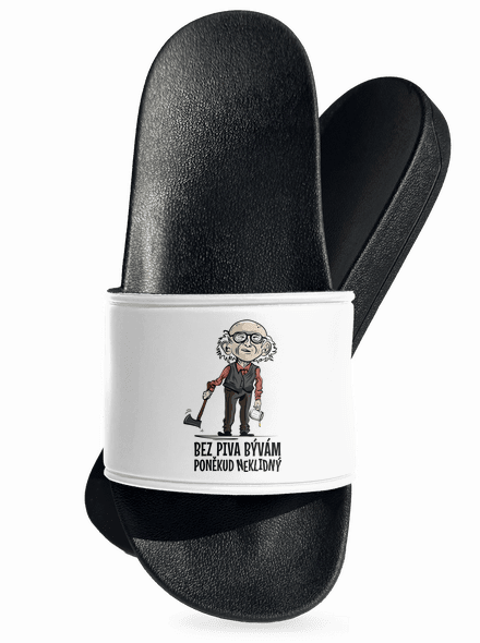 Neklidný bez piva šľapky White