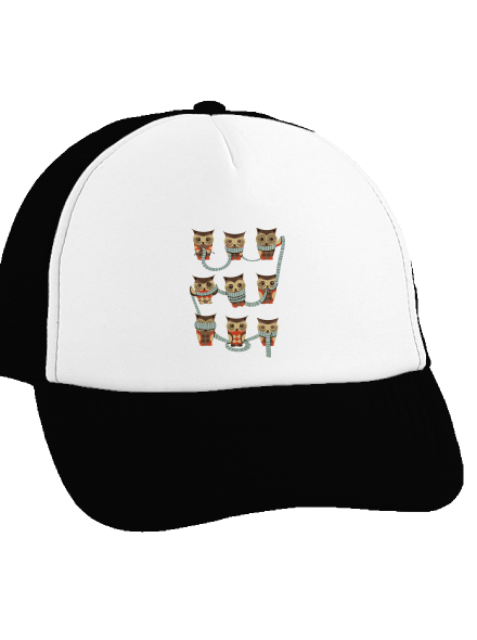 Sovičky šiltovka truckerka Black cap