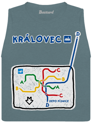 Metro Královec dámske tielko voľné Heather Deep Teal