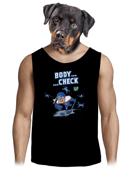 Body check pánske tielko Black