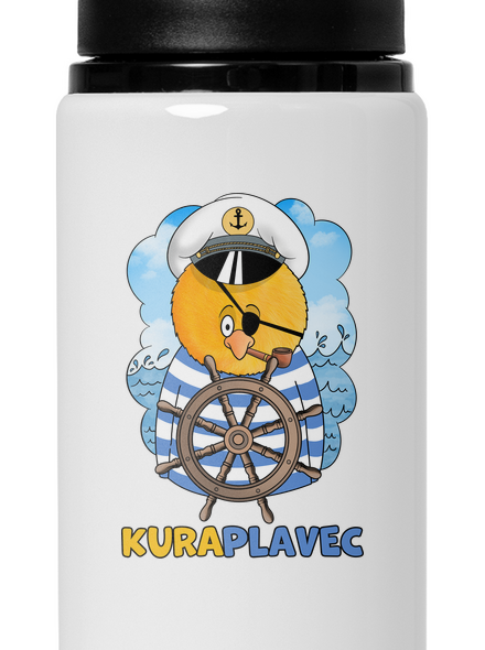 Kuraplavec flaša na vodu White