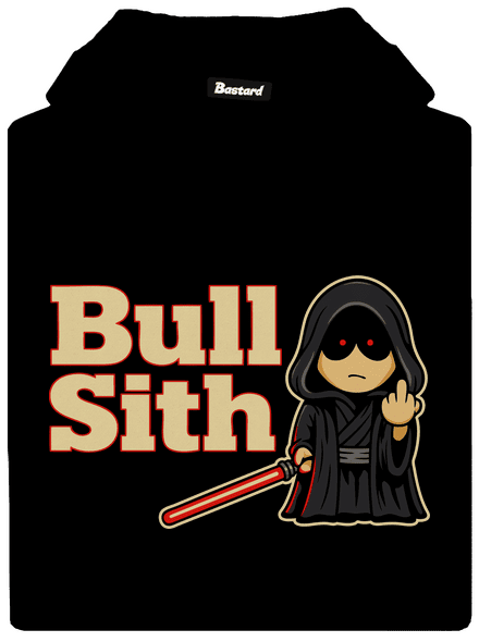Bull sith pánska mikina klokanka Black