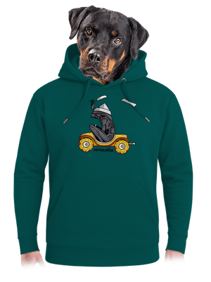 Votrelníček unisex mikina premium Emerald Green