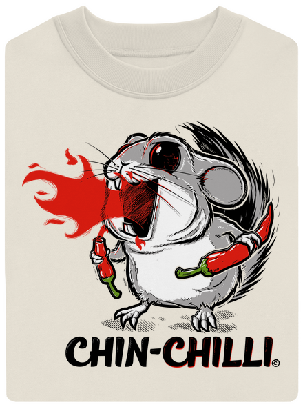 Chinchilli unisex mikina bez kapucne Off White