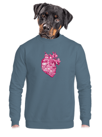 unisex mikina bez kapucne