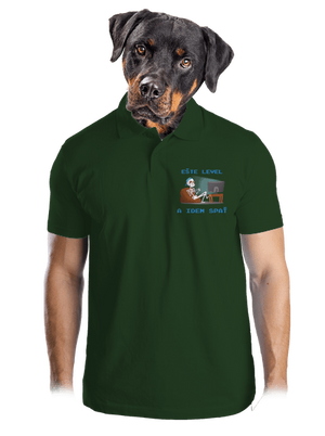 Ešte level pánska polokošeľa Bottle Green Mal