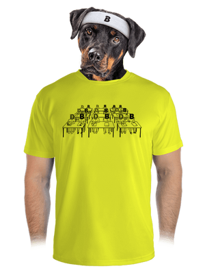 Cimrman: Debil, blbeček pánske športové tričko Neon Yellow