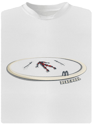 Dead in pool pánske športové tričko White