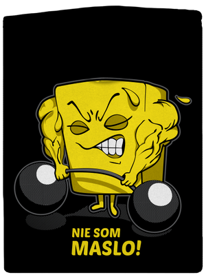 Nie som maslo dámska mikina na zips Black