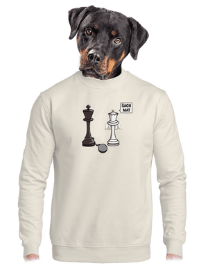 Šach mat unisex mikina bez kapucne Off White